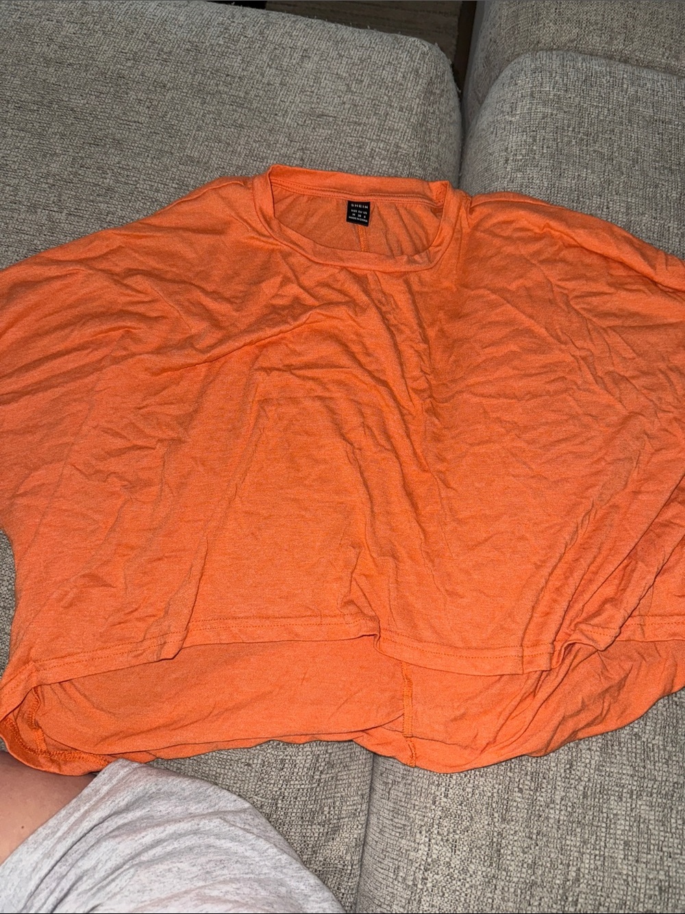 Bright Orange flow crop top